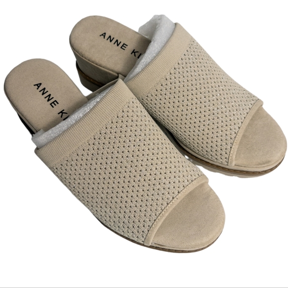 Anne Klein Hannah Slide Mules Beige 6 - Picture 7 of 7